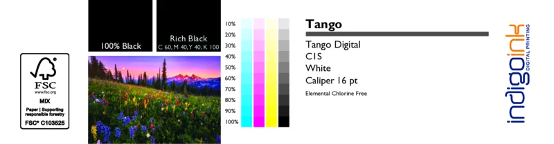 Tango C1S White 16 pt Cover Gloss