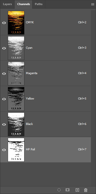 Foil Position Below CMYK